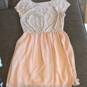 Casual peach dress